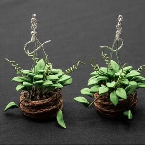 Miniature Hanging Plant Earrings